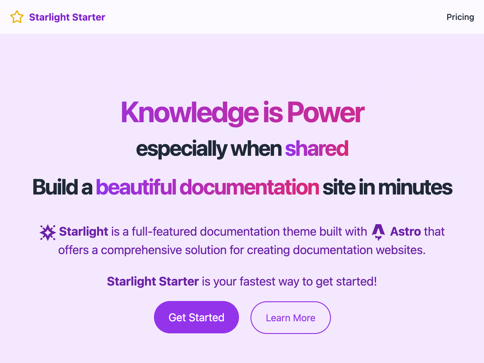StarlightStarter.com